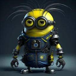 cyber punk meets minions from despicable minions