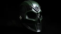 ghost mask from call of duty that made of 1100010001111001 make the nombers green and the back grownd black