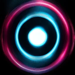 pretty graphic design made of metalic rings that turn off center and create pretty graphics