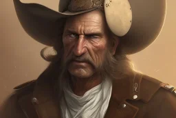 old RUGED cowboy face mountain