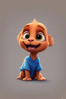 Little cute Cecko, pixar style