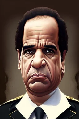 Abdel Fattah Sisi Carton 2d