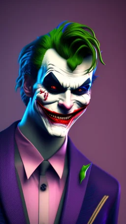 handsome joker, high delicate defined details, beautiful, atmospheric, matte, 3 d 8 k octane rendered, sharp focus, illustration, high detail, ultra realistic, highly saturated colors