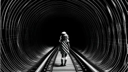 girl in a tunnel