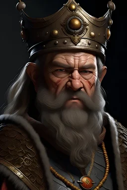 The Great King of the Dwarves. Realistic. lifelike.