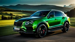 Lamborghini Bentley Bentayga, desktop wallpaper, 4K, Cinematic, rear view