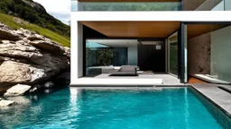 Modern architecture has transcended expectations, merging water and rocks into a design that defies nature itself.