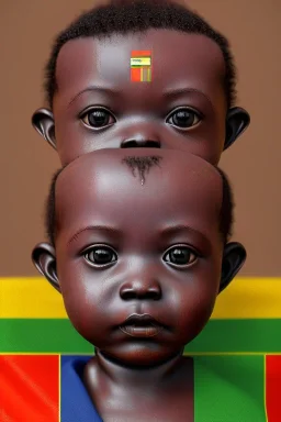 baby robot portrait in Kente, rusted clocks eyes, cinematic, scaffolding, ghana flag, african pattern symbols, engraved, 8k quality