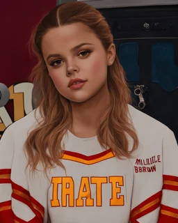 Composition selena gomez with Millie Bobby Brown