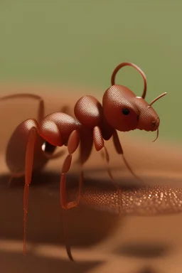 ant drinking coffee