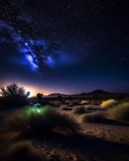 Desert sky at night