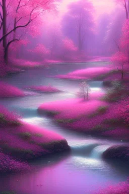 Pink river