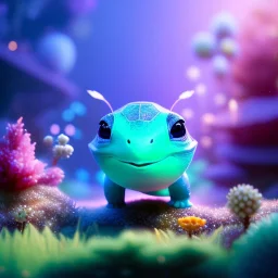 pixar art style of cute pixie turtle white in native environment, full body, by mobeius, au naturel, hyper detailed, digital art, trending in artstation, cinematic lighting, studio quality, smooth render, unreal engine 5 rendered, octane rendered, art style by klimt and nixeu and ian sprigger and wlop and krenz cushart