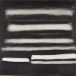 abstract artwork of black and white rectangles by mark rothko, oil on canvas, black and white, smudged charcoal, in the style of mark rothko