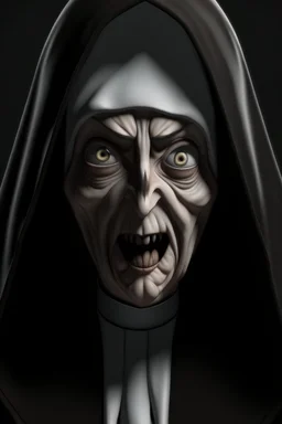 creepy animated nun