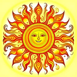 stylized sun