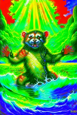 The cover art for Holy Diver by Dio, but the demon is an otter