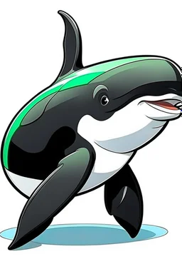 cartoon orca