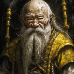 yellow skin, portrait, asian, dwarf