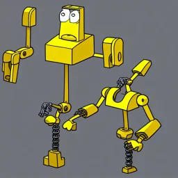 Clamps character, he's the cartoon robot from Futurama with clamps instead of hands