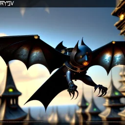 steampunk bat, 8k resolution, dynamic lighting, ultra hyperdetailed, Unreal Engine 5, ultra colourful, very small details, realistic