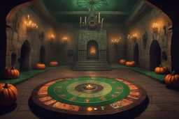 Склеп. Многоуровневое подземелье. Главный зал оформлен как игровое поле с огромной рулеткой на полу, тыквами с зелёным пламенем и жуткими декорациями, смешивающими атрибутику Хэллоуина и Рождества. Стиль Тима Бертона