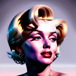 Realistic image portrait, Marylin Monroe, highly detailed, concept art, unreal engine 5, ray tracing, RTX, lumen lighting, ultra detail, volumetric lighting, 3d, finely drawn, high definition, high resolution.