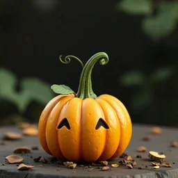 chibi pumpkin cute realistico para depois se criar model 3D