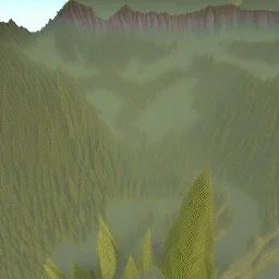 3d map of mountain with hex tiles