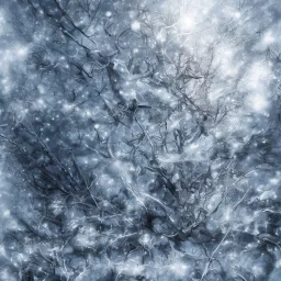 celestial, reflection, ice crystals, snow, icicles