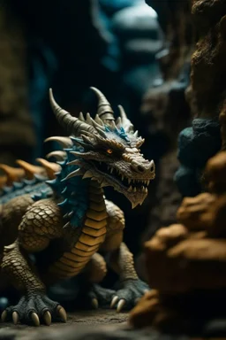 the beast who prefers quantity over quality, dragon hoarding in cave palace, zeiss prime lens, bokeh like f/0.8, tilt-shift lens 8k, high detail, smooth render, down-light, unreal engine, prize winning