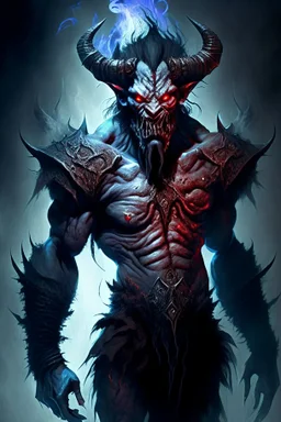 humanoid monster demon brutal beast medival mage