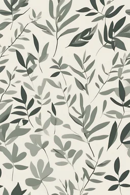 Minimalist single leaf illustration wall art