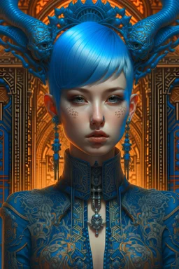 Punk rock goddess concept art portrait by Casey Weldon, Olga Kvasha, Miho Hirano, hyperdetailed intricately detailed gothic art Unreal Engine 5 detailed matte painting, deep color, fantastical, intricate detail, splash screen, complementary colors, fantasy concept art, 8k resolution, gothic deviantart masterpiece