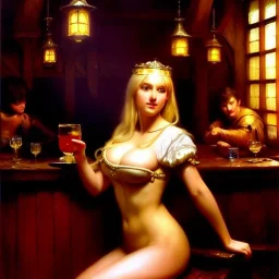 fullbody portrait 'beautiful face blonde massiveboobs medieval wench on tavern in medieval city',painting by gaston bussiere, greg rutkowski, yoji shinkawa, yoshitaka amano, tsutomu nihei, donato giancola, tim hildebrandt, oil on canvas, cinematic composition,sharp image, extreme detail,((fit full head inside picture)),32k