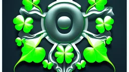 rave poster with Four-leaf clover text area