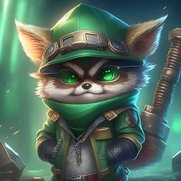 Teemo from League of Legends, as an elite cybersecurity professional