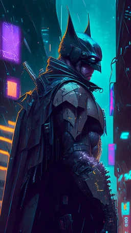 cyberpunk inspired batman