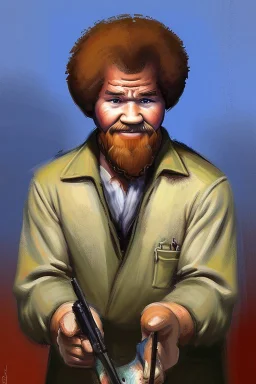 Bob Ross committing war crimes