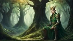 elf king in the forest