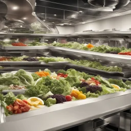 The longest salad bar in the solar system.