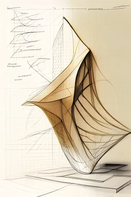 Kinetic Architecture Acoustic Cloth Sketch