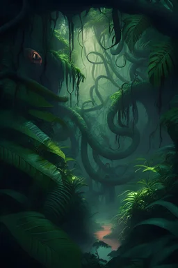 gambar hutan yang penuh jin