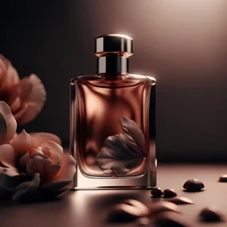 generate me an aesthetic complete image of a perfume