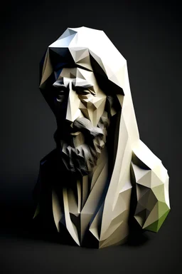 ben laden low poly image style