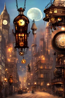 city magic steampunk