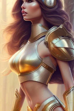 milf, brunet hair, sexy armor, full body, forest, 8k resolution, high-quality, fine-detail, intricate, fantasy art, detailed matte, volumetric lighting, illustration, 3D