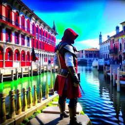 Assassin creed art full body in Venice