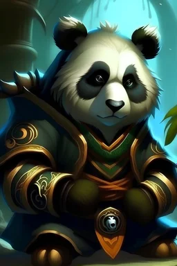 Mad at you ,Pandaren male, squinting eyes
