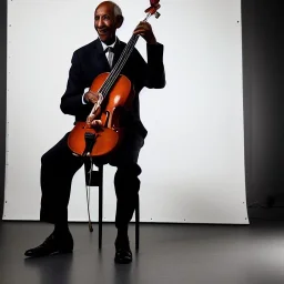 https://s3images.coroflot.com/user_files/individual_files/226181_uBz61P_Jm5HgBYwm4kFQRmvVL.jpg Image of Ron Carter playing stand-up bass, full body, bass player, style of Thomas Marsh